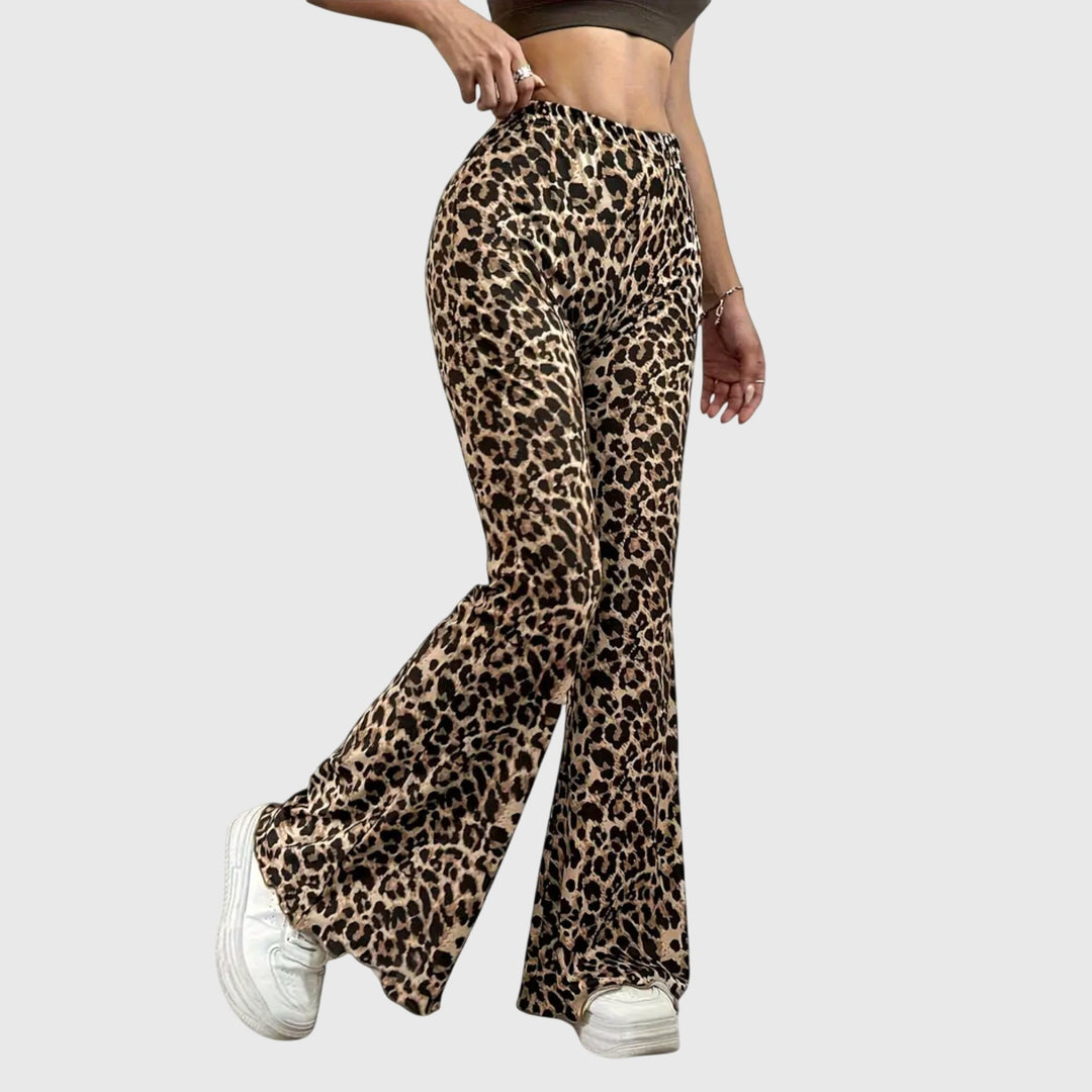 Arya | High Waist Leopard Bootcut