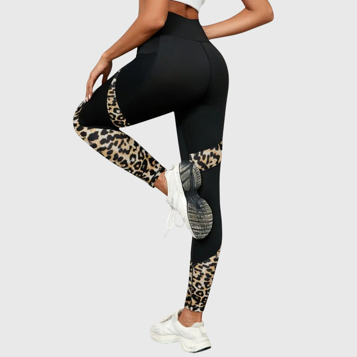 Emani | High-Waist Leopard Training Pants