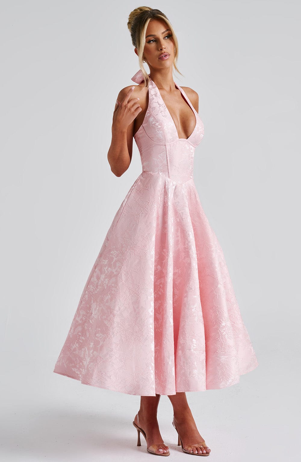 Charlotte | Halter Midi Formal Dress