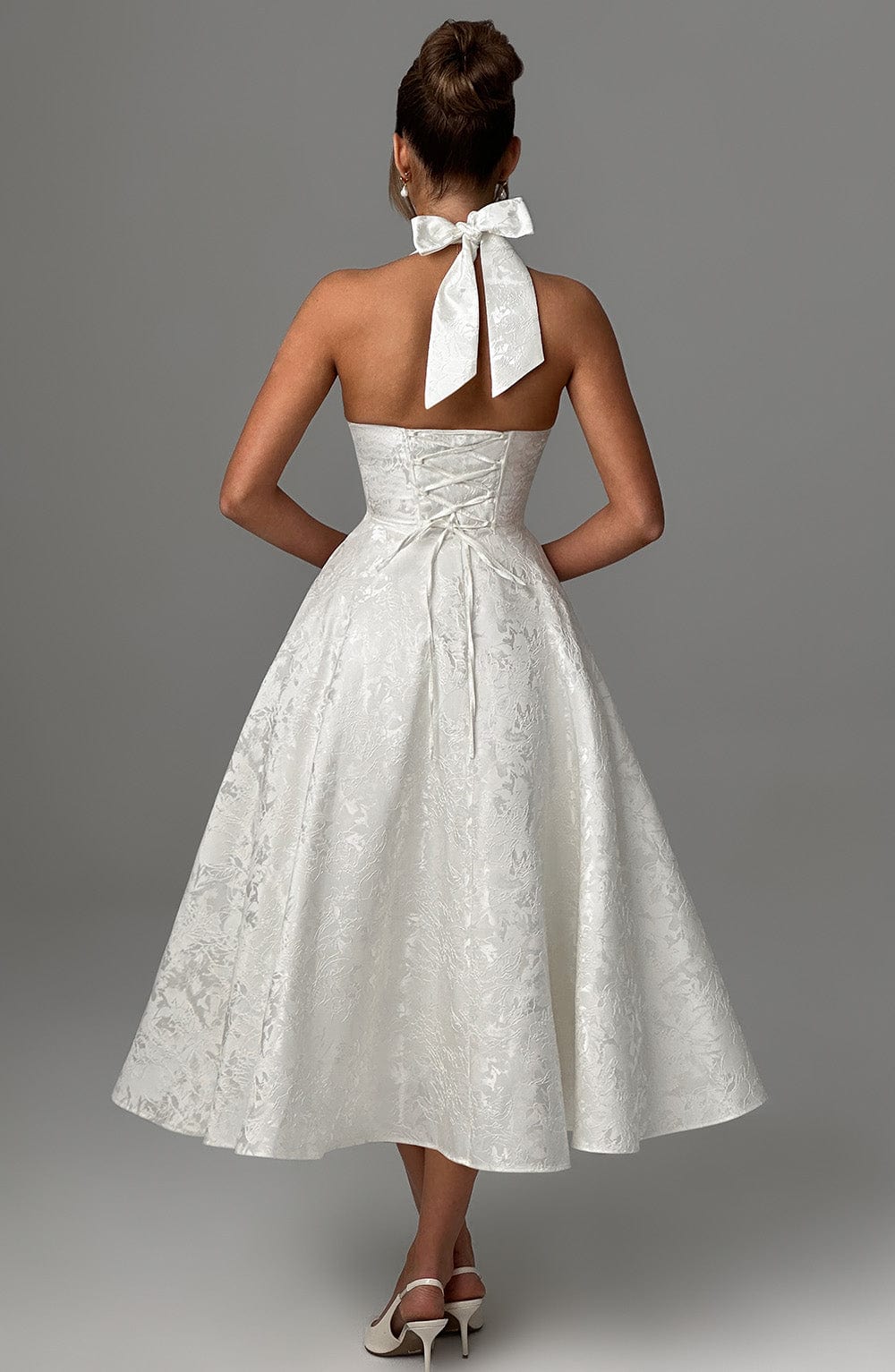 Charlotte | Halter Midi Formal Dress
