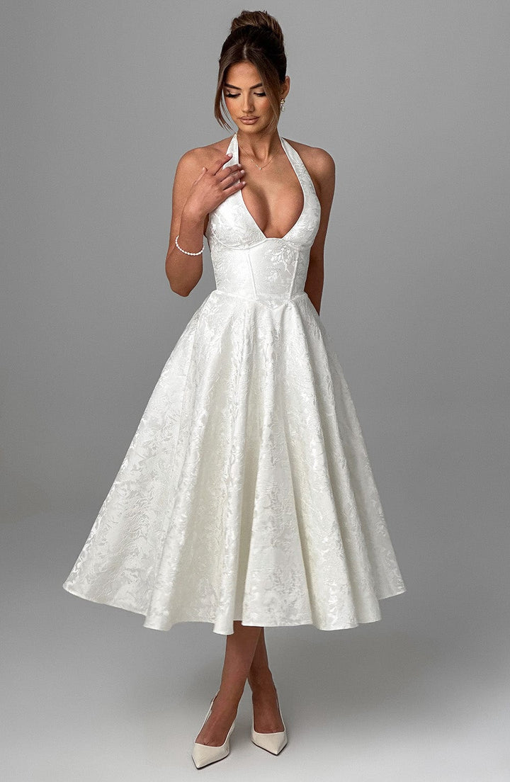 Charlotte | Halter Midi Formal Dress