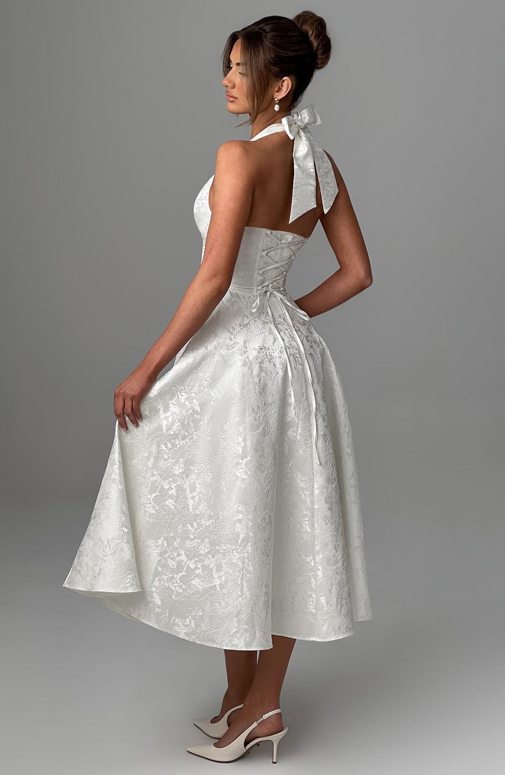 Charlotte | Halter Midi Formal Dress