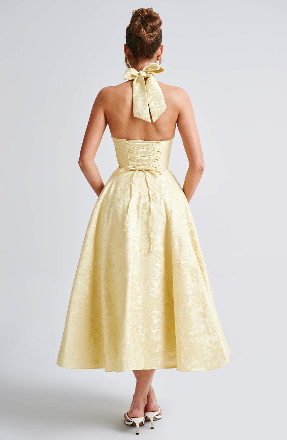Charlotte | Halter Midi Formal Dress