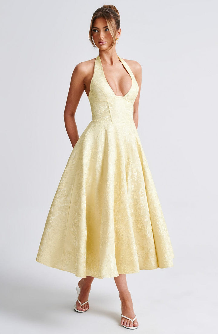 Charlotte | Halter Midi Formal Dress