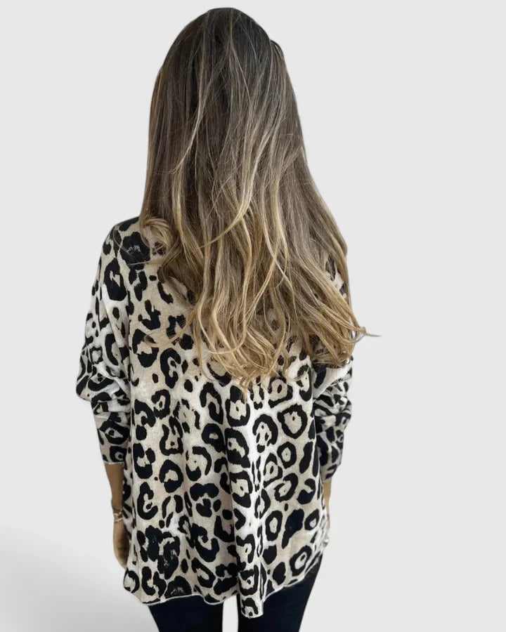 Camillia | Leopard Print Mesh Top