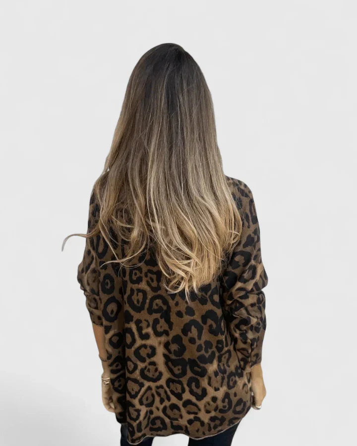 Camillia | Leopard Print Mesh Top
