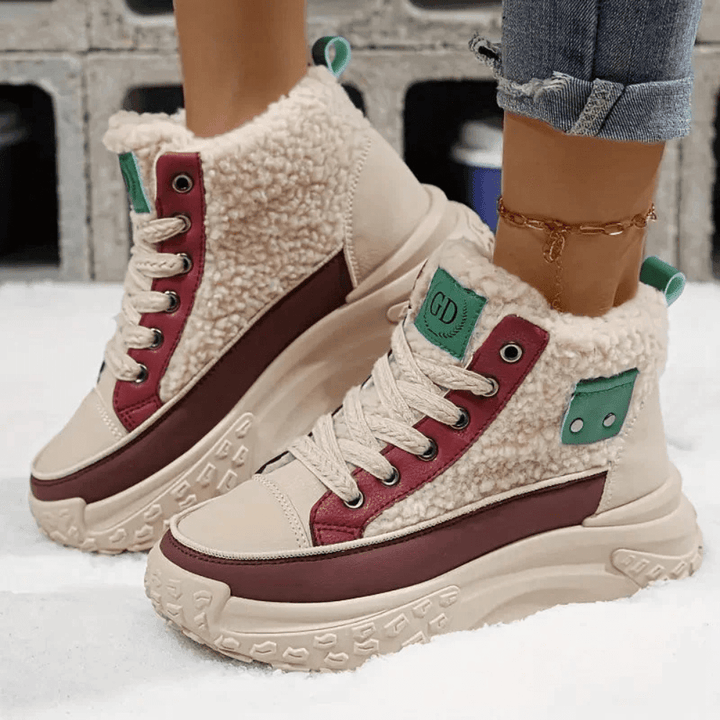 Allyson | High Top Lace-Up Platform Boots