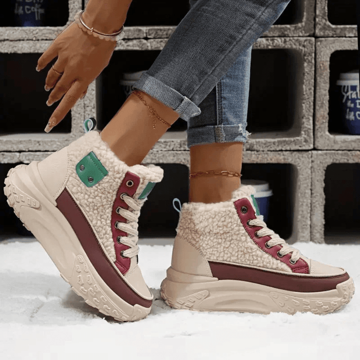 Allyson | High Top Lace-Up Platform Boots
