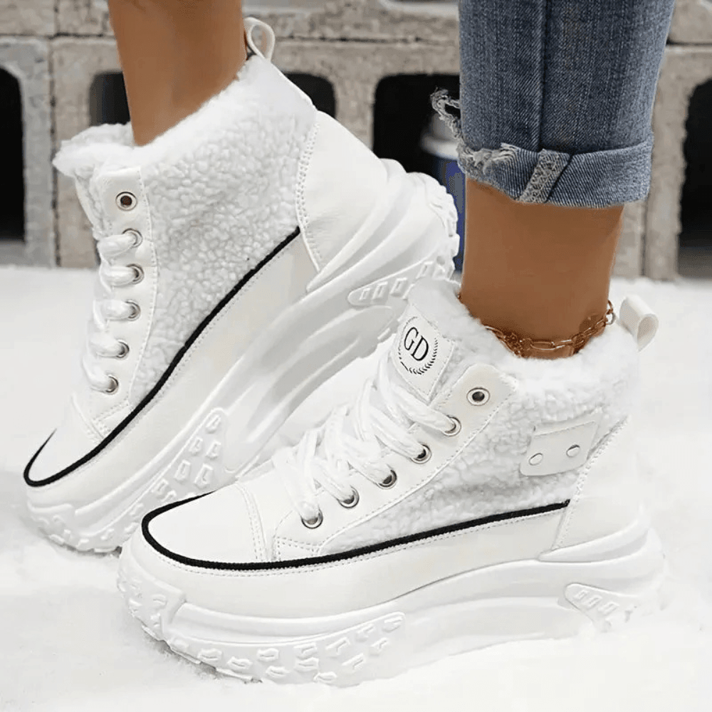 Allyson | High Top Lace-Up Platform Boots