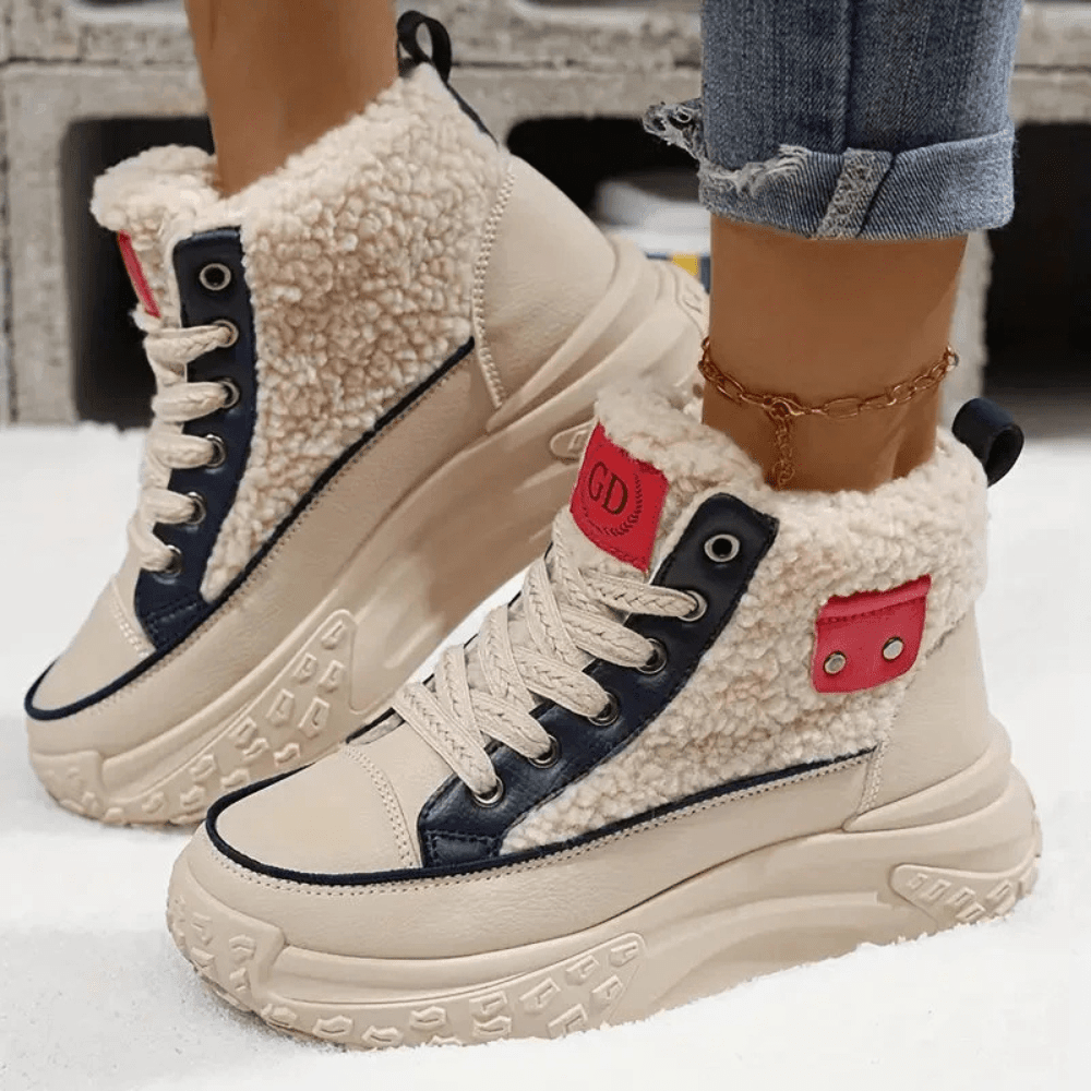 Allyson | High Top Lace-Up Platform Boots