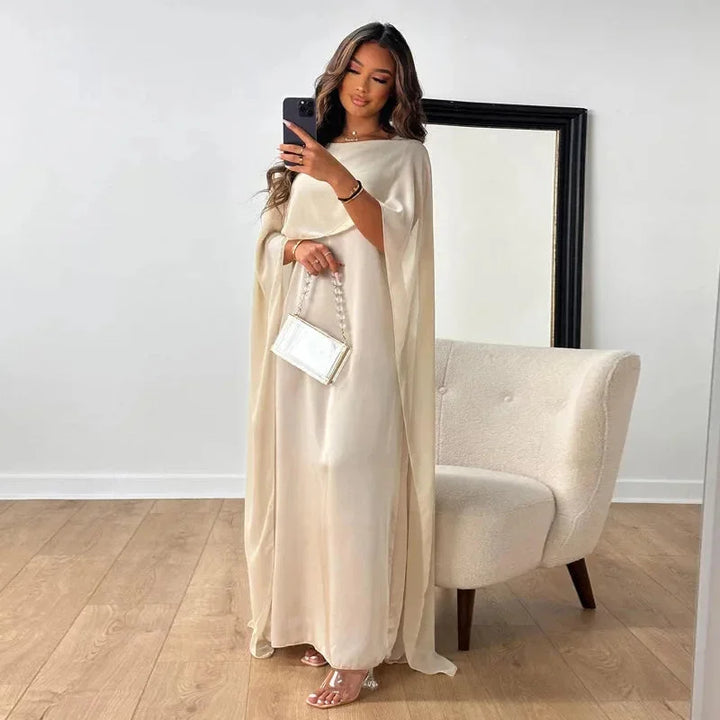 Oona | Cape Detail Maxi Dress