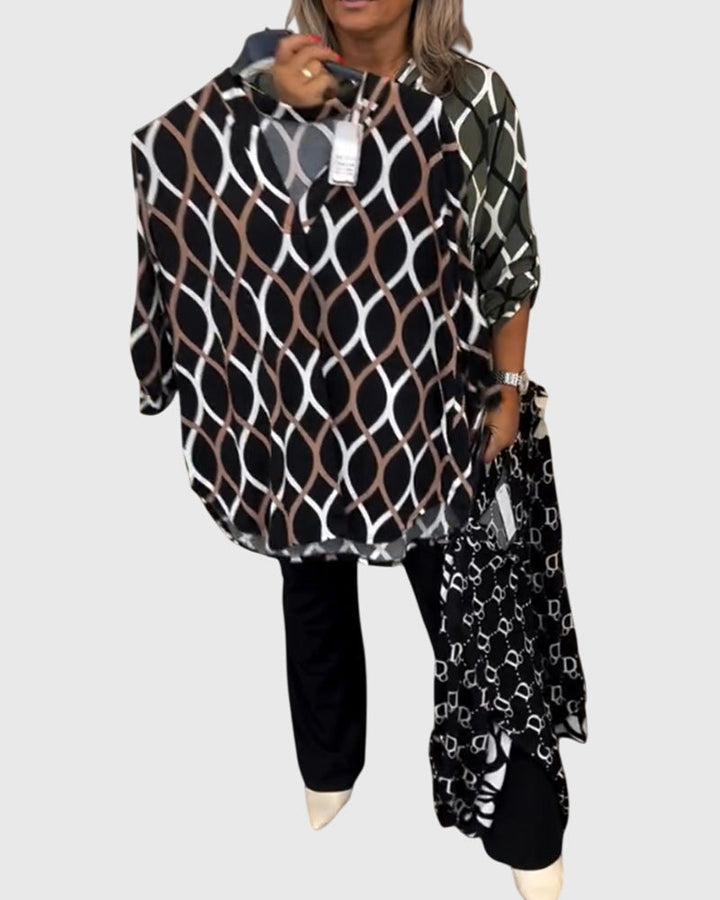 Beverly | Casual Geometric Blouse