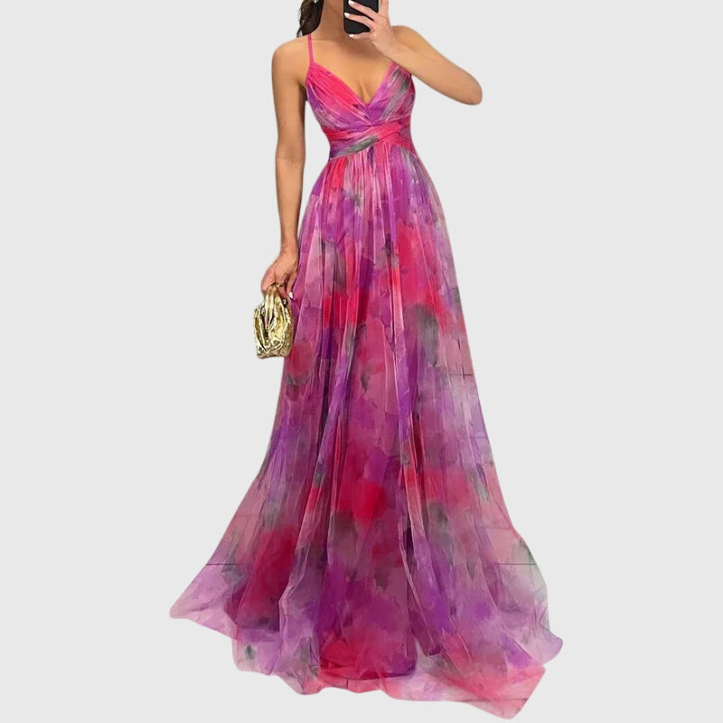 Alli | Floral Maxi Strap Dress