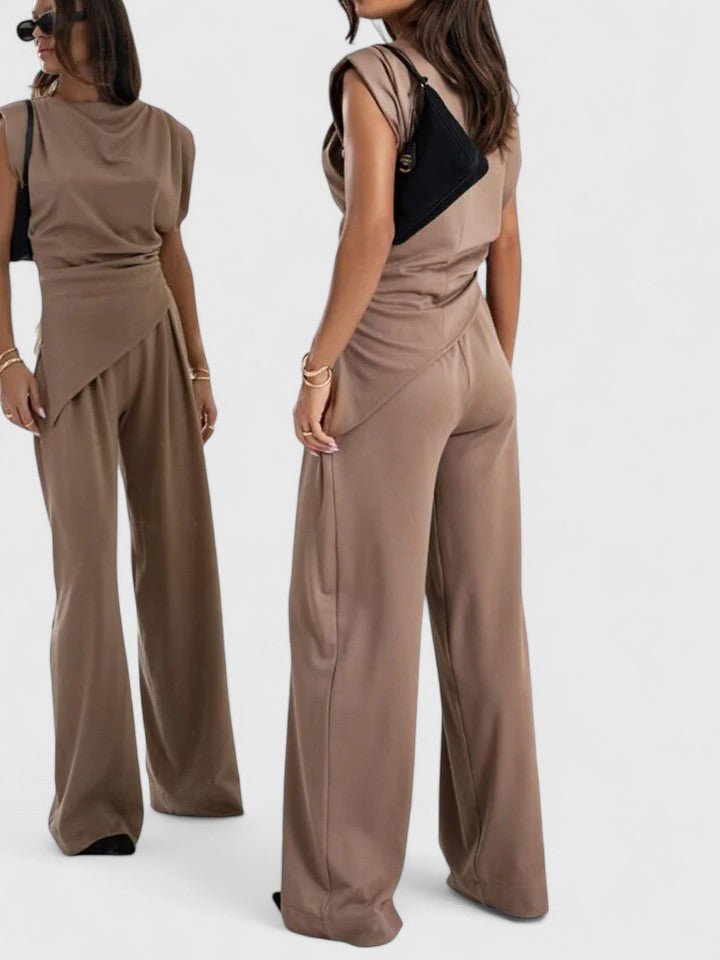 Linda | Sleeveless Top Pants Set