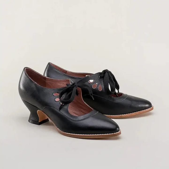 Suzanne | Lace-Up Vintage Mary Jane Heels