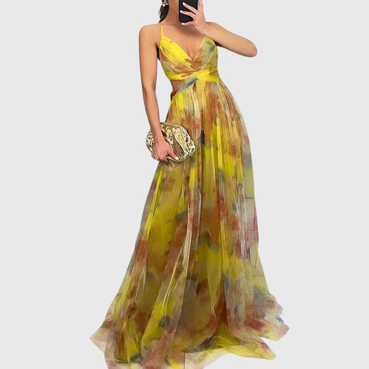 Alli | Floral Maxi Strap Dress
