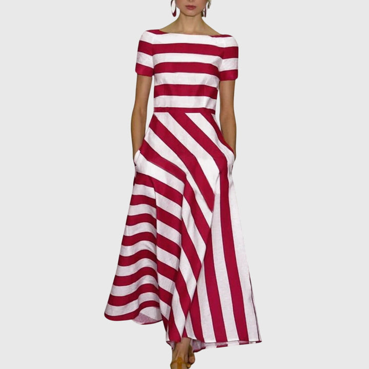 Zelda | Striped Midi Dress