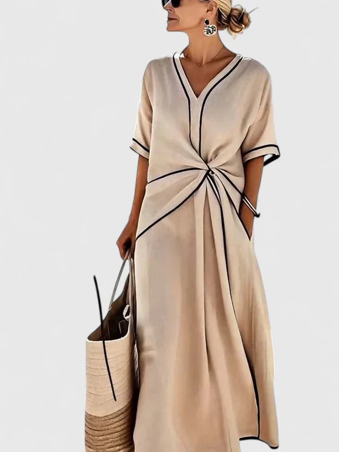 Disa | Striped Midi Summer Dress