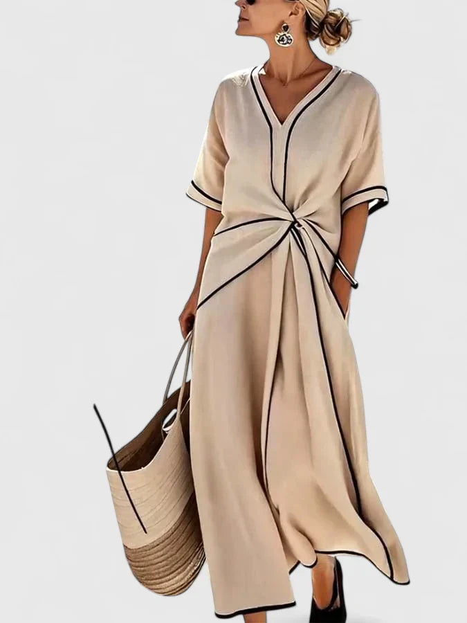 Disa | Striped Midi Summer Dress