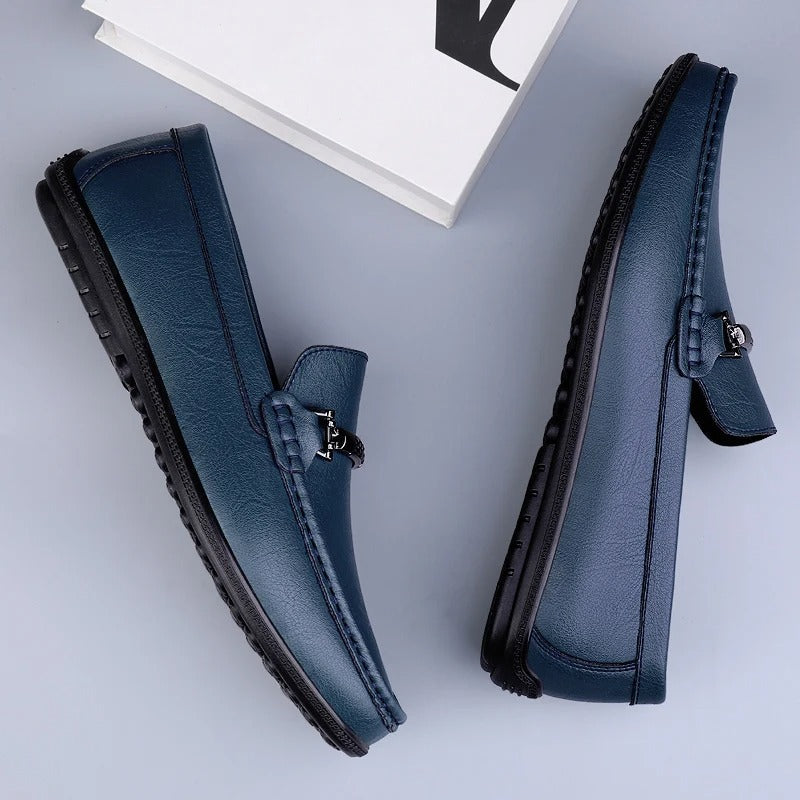 Donald | Metal Accent Formal Loafers