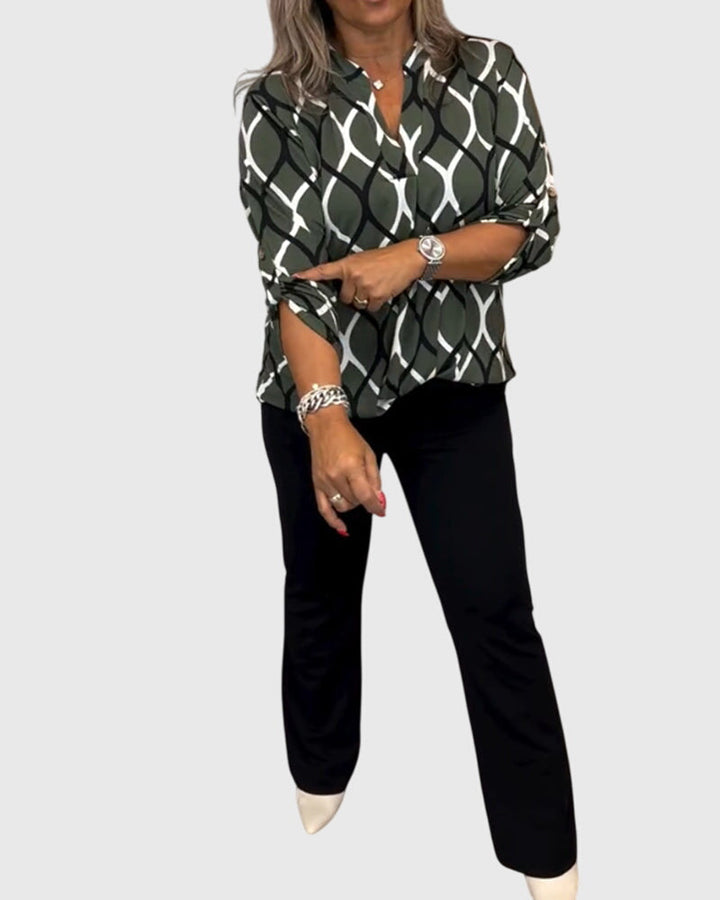 Beverly | Casual Geometric Blouse