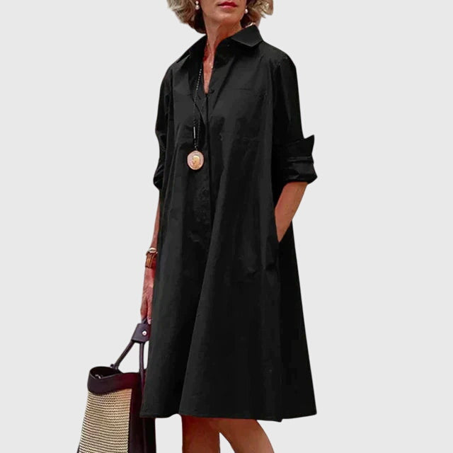 Celine | Casual Pocket Midi Dress