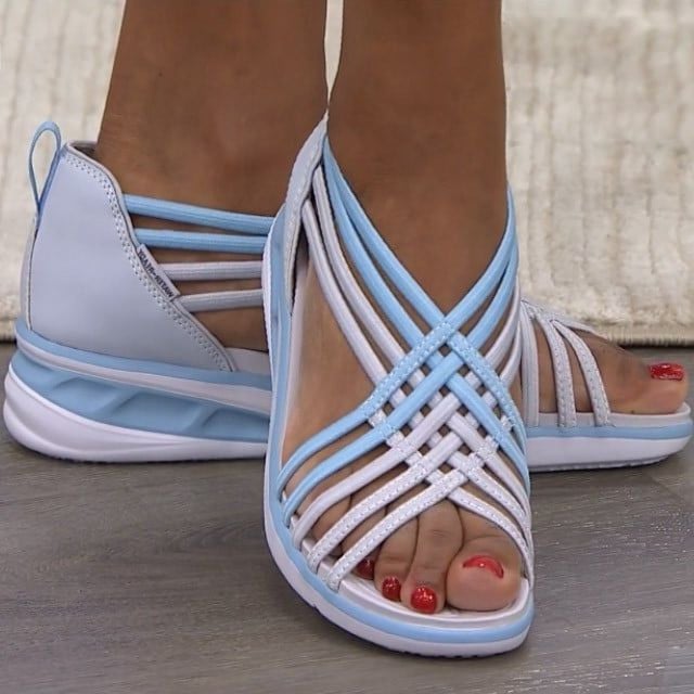 Amparo | Strappy Wedge Sandals with Open Toe