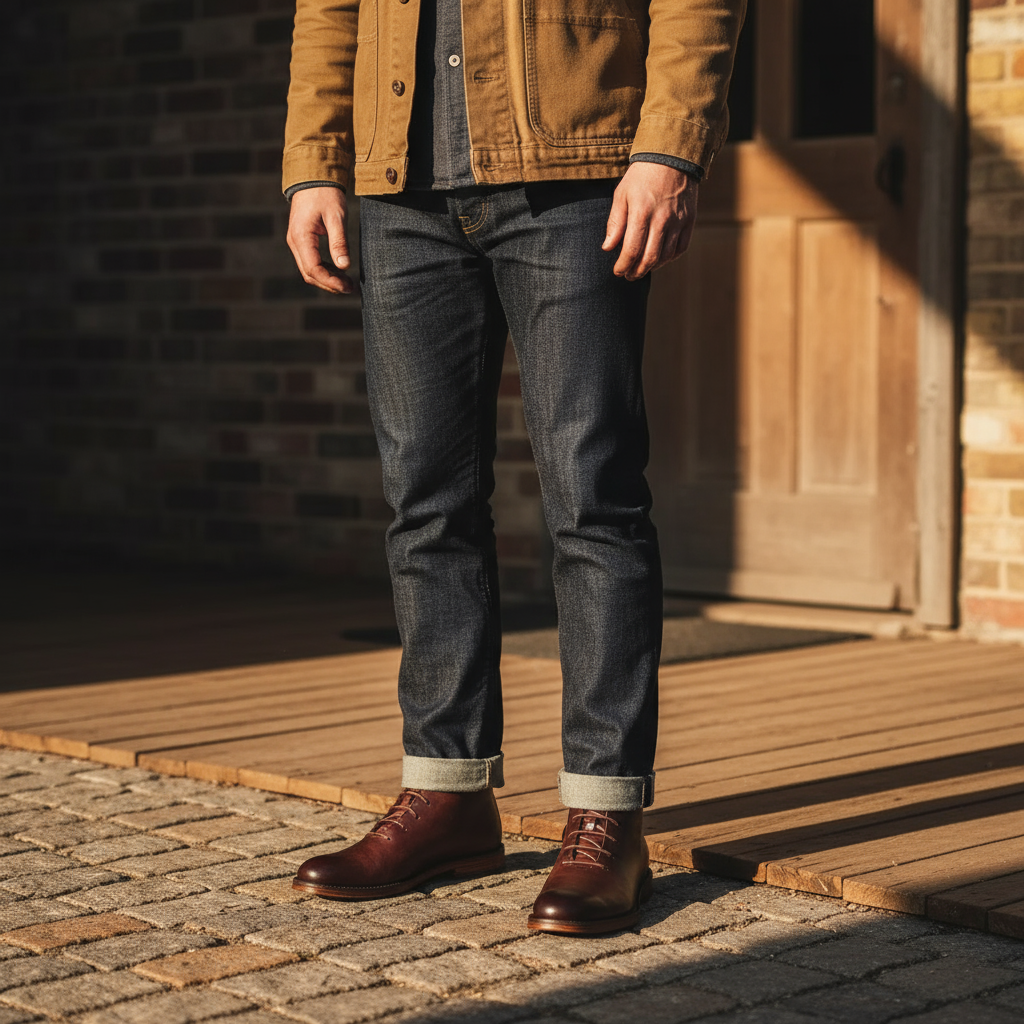 Barry | Minimal Lace-Up Ankle Boots