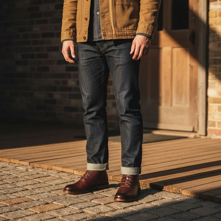 Barry | Minimal Lace-Up Ankle Boots