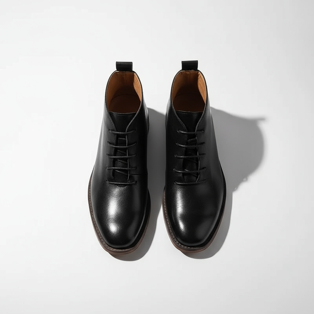 Barry | Minimal Lace-Up Ankle Boots