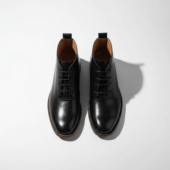Barry | Minimal Lace-Up Ankle Boots