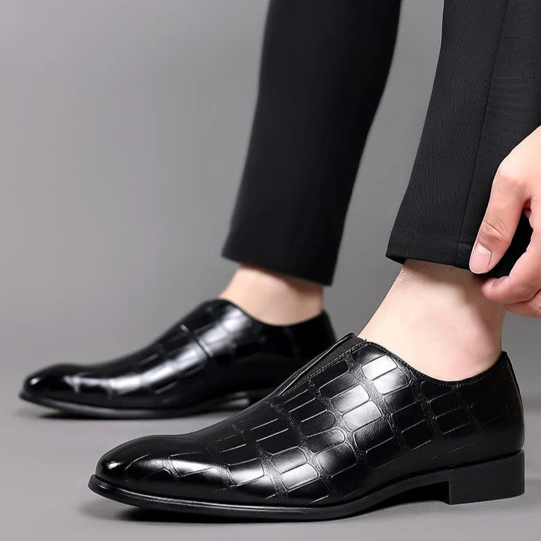 Abel | Textured Slip-On Dress Shoes