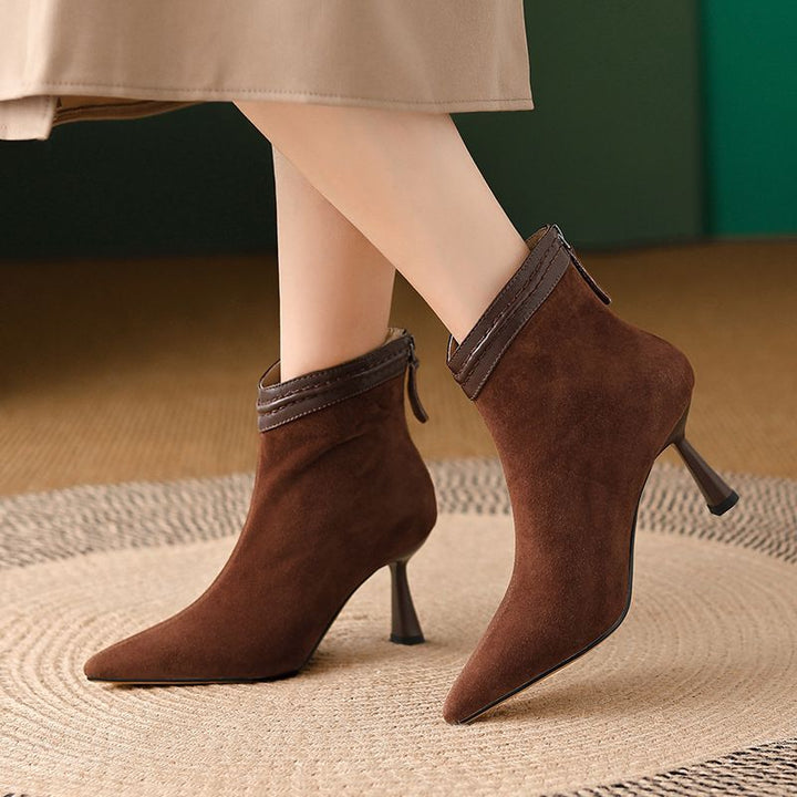 Carmelo | Rear Zip Stiletto Boots