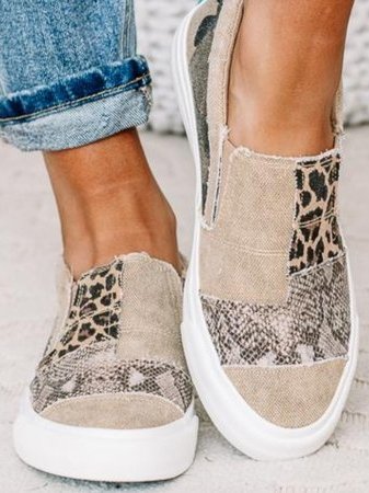 Jaz | Mixed Animal Print Slip On Sneakers