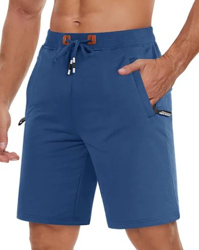 Reid | Elastic Waist Zip Pocket Shorts