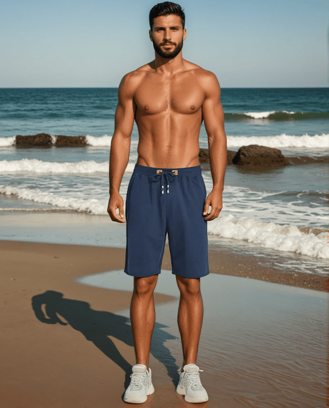 Reid | Elastic Waist Zip Pocket Shorts