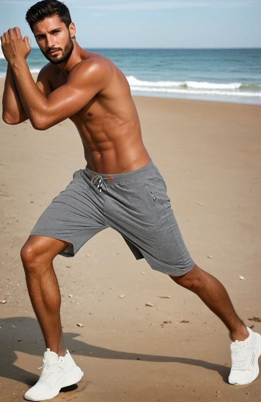 Reid | Elastic Waist Zip Pocket Shorts