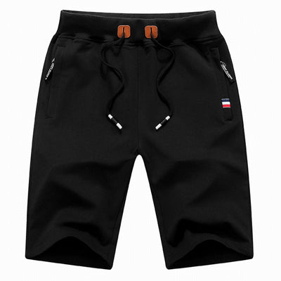Reid | Elastic Waist Zip Pocket Shorts