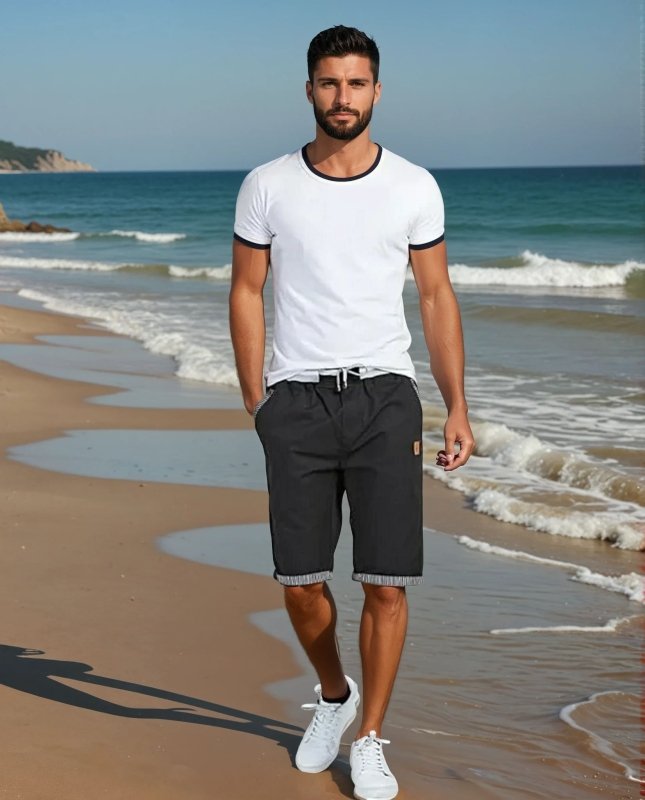 Carter | Drawstring Knee Length Shorts