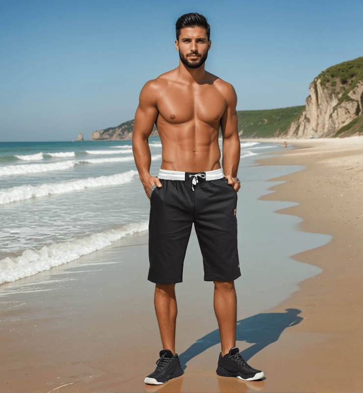 Carter | Drawstring Knee Length Shorts