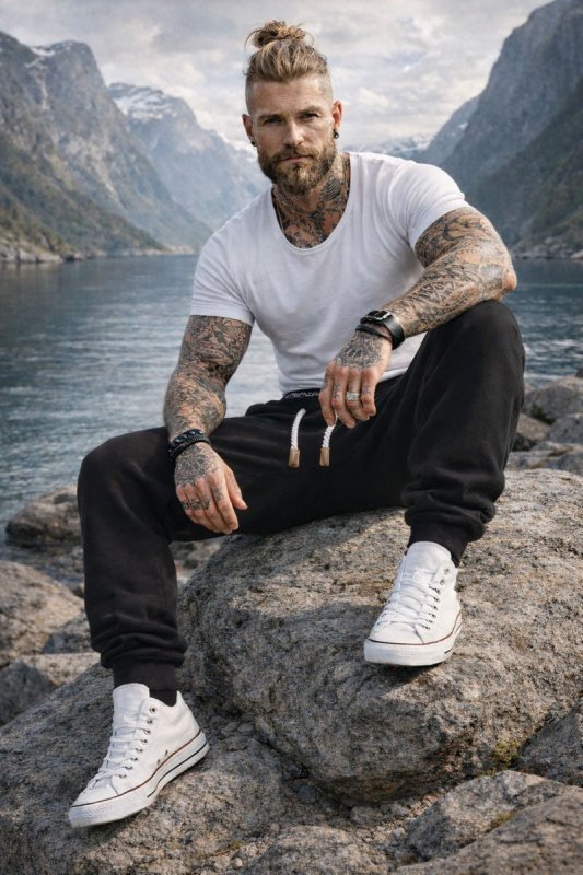Alan | Slim Cuffed Ankle Joggers