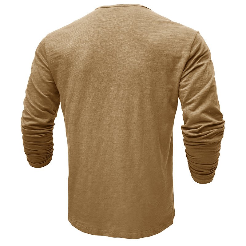 Brent | Classic Long-Sleeve Henley Shirt