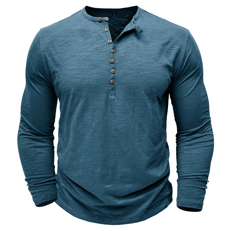 Brent | Classic Long-Sleeve Henley Shirt