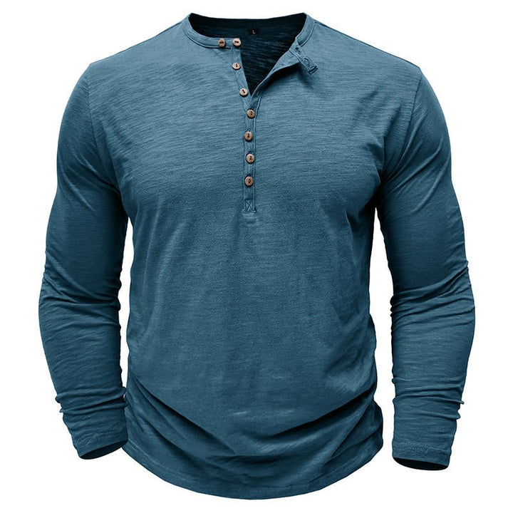 Brent | Classic Long-Sleeve Henley Shirt