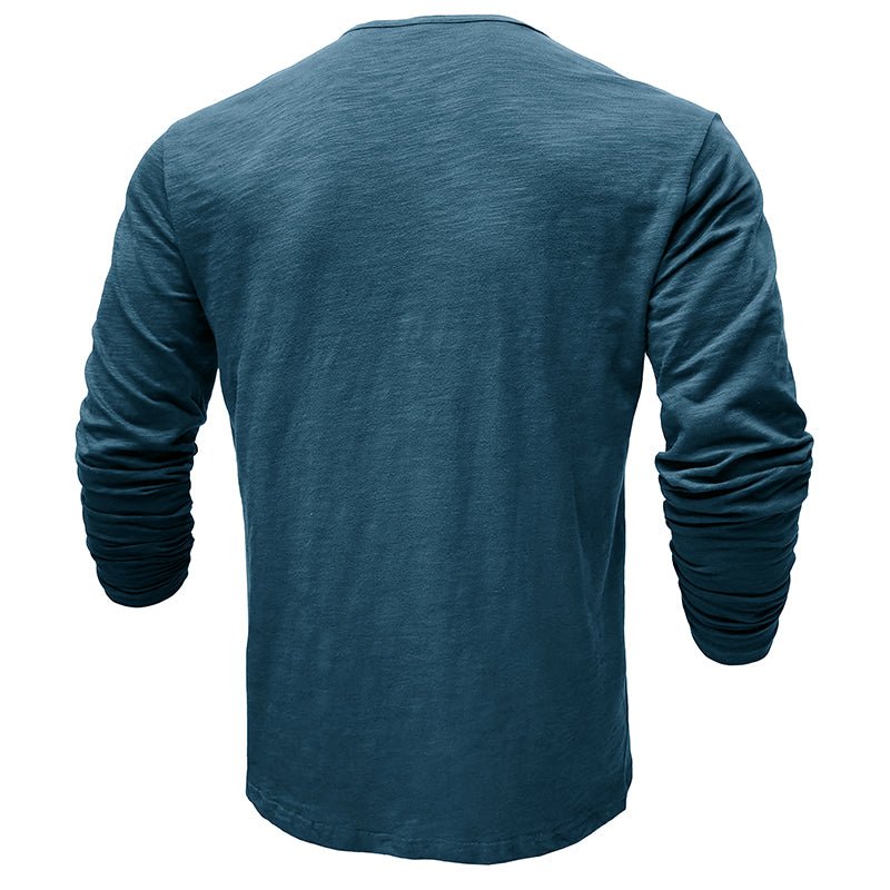 Brent | Classic Long-Sleeve Henley Shirt