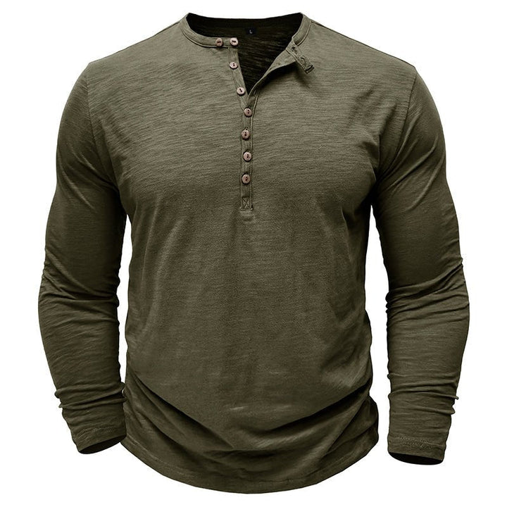 Brent | Classic Long-Sleeve Henley Shirt