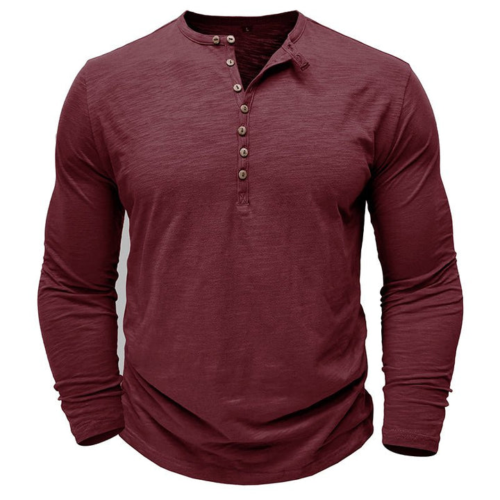 Brent | Classic Long-Sleeve Henley Shirt