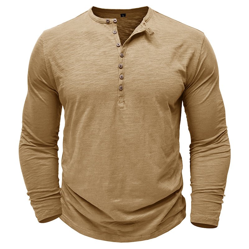 Brent | Classic Long-Sleeve Henley Shirt