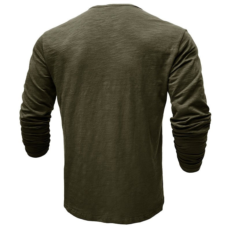Brent | Classic Long-Sleeve Henley Shirt