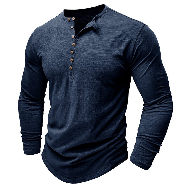 Brent | Classic Long-Sleeve Henley Shirt